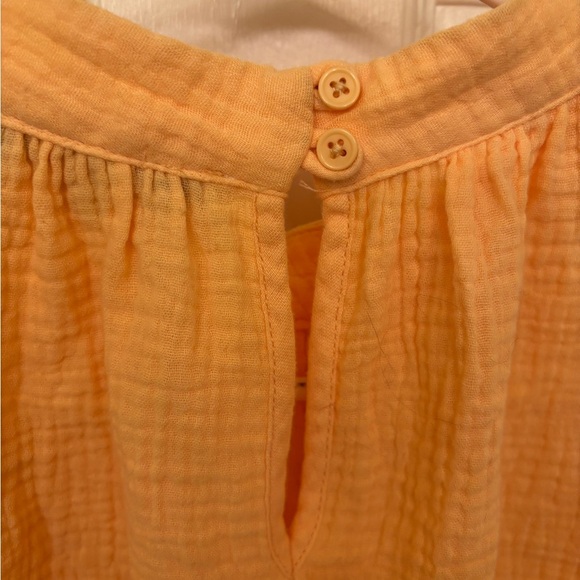JOE'S JEANS Gauze Flutter Sleeve Top Apricot NEW - Picture 6 of 11